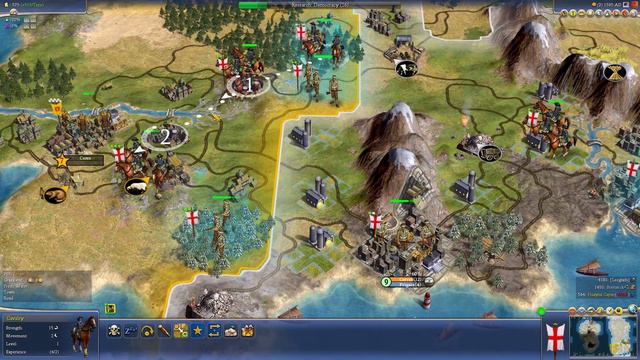 "Civilization IV", random tribe - England #9, Chieftain difficulty, random setup, no commentary смотреть онлайн