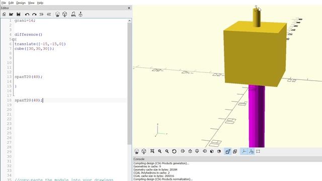 How to put in screws into a 3D model using OpenScad or in slicer смотреть онлайн
