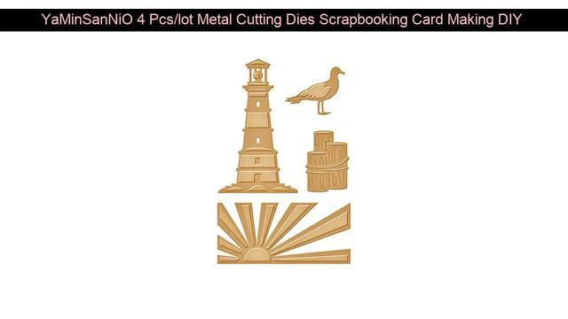 YaMinSanNiO 4 Pcs/lot Metal Cutting Dies Scrapbooking Card Making DIY Embossing Cuts New Craft Ligh смотреть онлайн