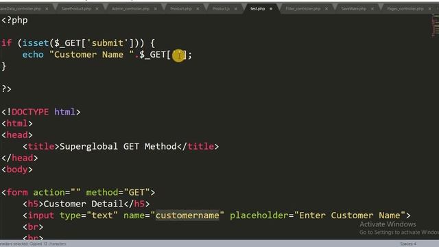 PHP Superglobal - $_GET смотреть онлайн