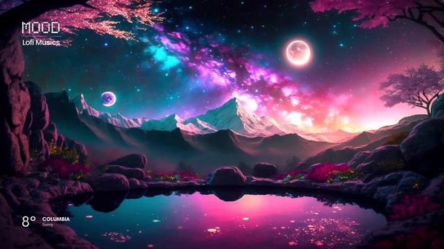 Night Cosmos Galaxy 🌙 🌌 Lofi Hip Hop Beats to study and relax смотреть онлайн