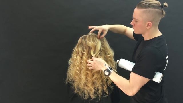 Школа ШТЭРН | обучение | вечерняя прическа часть №1. смотреть онлайн