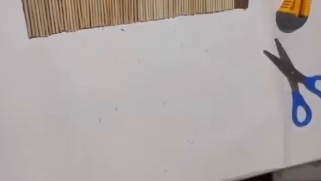 Vase. Вазочка из деревянных палочек.Своими руками. смотреть онлайн