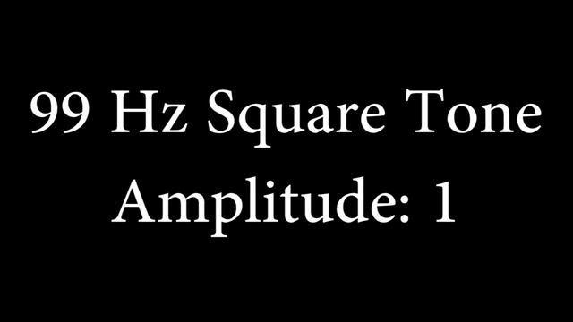 99 Hz Square Tone Amplitude 1 смотреть онлайн