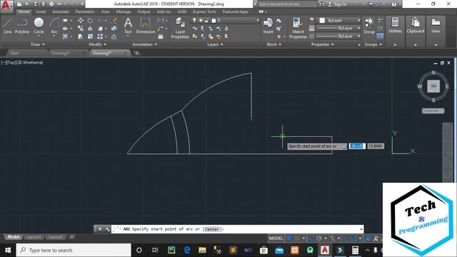 Making Fish in Autocad ||AutoCad 2D Practice Drawing Exercise-10 ||Tech&Programming смотреть онлайн