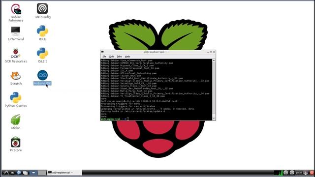 Raspberry Pi Tutorial - Pt.1 Raspberry Pi Communication to Arduino over USB - Pi Software смотреть онлайн