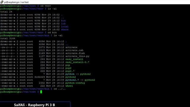 #05 / Raspberry Python Virtual environment تثبيت بايثون смотреть онлайн