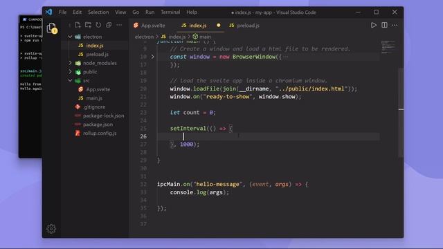Getting Started w/ Electron #4 - Inter Process Communication смотреть онлайн