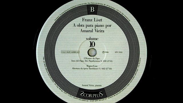 Franz Liszt, Volume 10, Amaral Vieira, Pianist