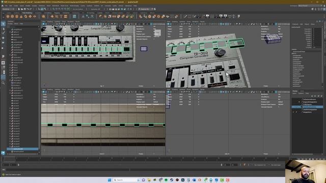 Roland TB-303 - Modeling Tutorial in Maya - PART 25 смотреть онлайн