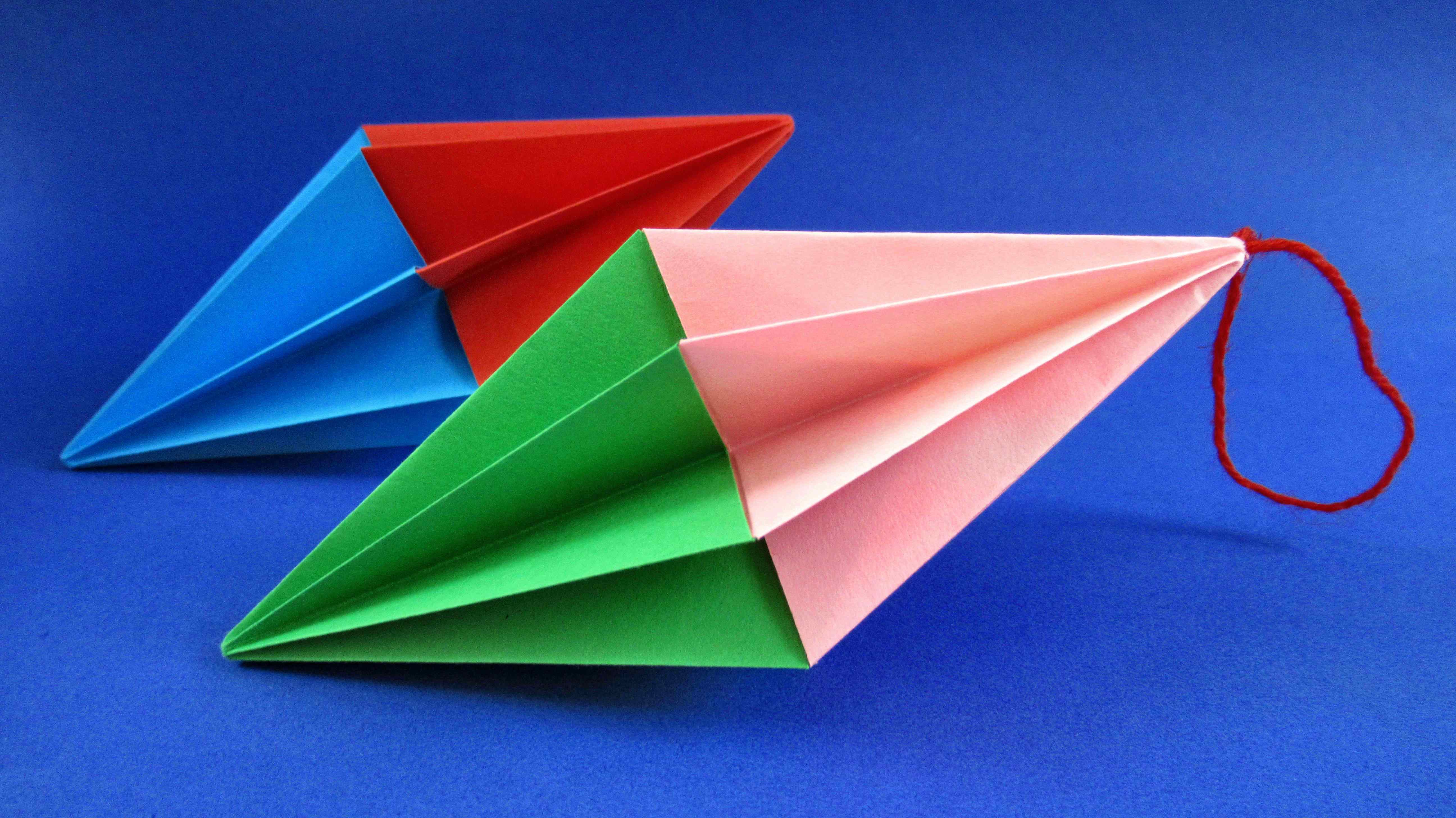 How to make a toy on the christmas tree from paper смотреть онлайн