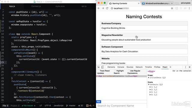 030 Handling the browser's back button смотреть онлайн