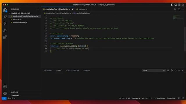 How to capitalize every other letter in a string using JavaScript смотреть онлайн