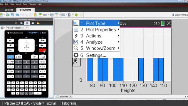 Creating Histograms | TI-Nspire CX II CAS | Getting Started Series - Data and Statistics смотреть онлайн