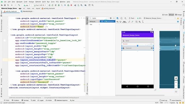 Material Design TextField TextInputLayout - Practical Demo - Android смотреть онлайн