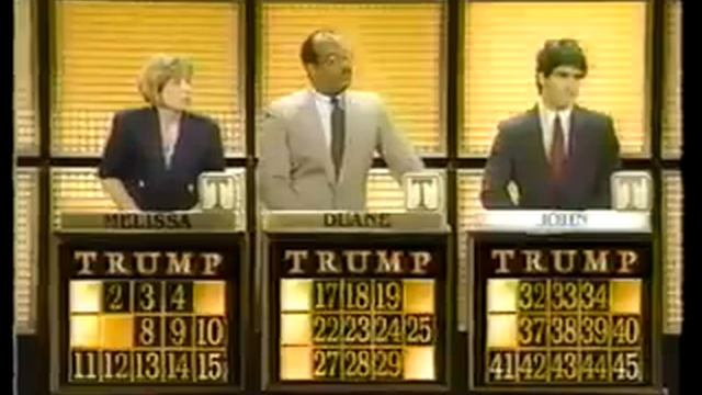 Trump Card game show premiere 9/10/90 Part 1 смотреть онлайн