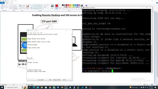 Enabling Remote Desktop and SSH access to Kali || kali Os || 2023 смотреть онлайн
