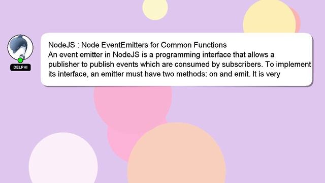 NodeJS : Node EventEmitters for Common Functions смотреть онлайн