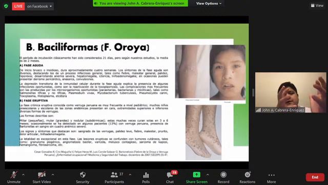 BARTONELOSIS | I JORNADA DE ENFERMEDADES TROPICALES | DR. JHON A. CABRERA-ENRIQUEZ смотреть онлайн