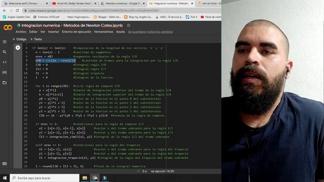 Integración Numérica - Regla de Simpson 3/8 en Python | Google Colab смотреть онлайн