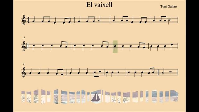 El vaixell. NO notes. NO melodia. Flauta, violí,... instruments en Do. смотреть онлайн
