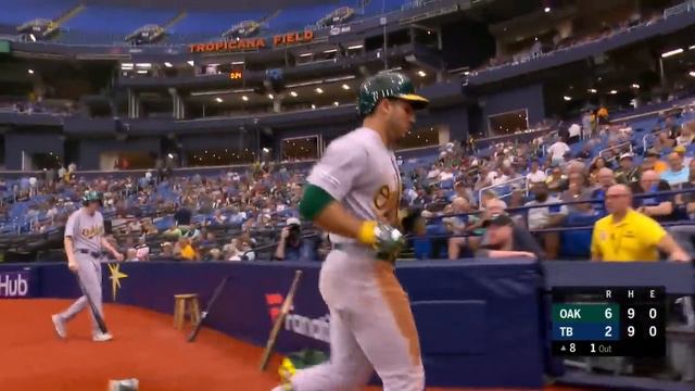 Ramon Laureano crushes a grand slam to put A's on top in the 8th смотреть онлайн