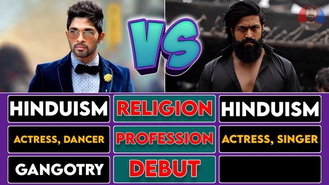 ALLU ARJUN VS YASH COMPARISON 2023 | HITS AND FLOP | WatchU смотреть онлайн