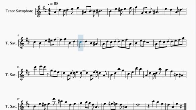 Tenor Sax Sheet Music: How to play Twinleaf Town (Pokemon) by Junichi Masuda смотреть онлайн