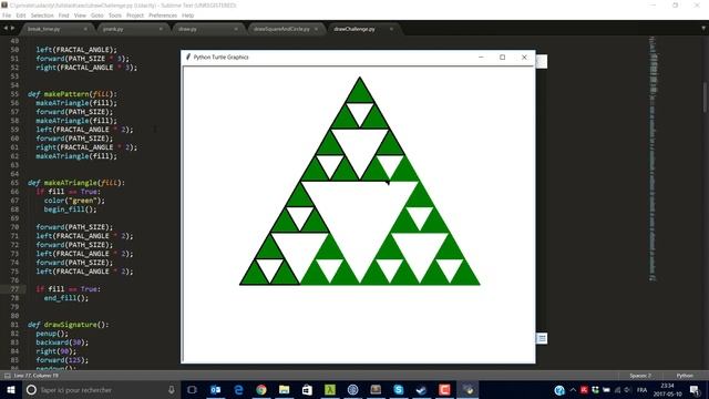 Fractal Example With Python смотреть онлайн