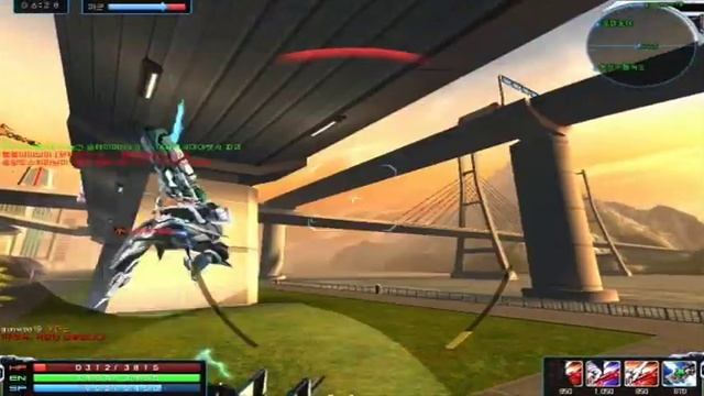 Exteel gameplay - spear + hellrazor (with cannon) смотреть онлайн