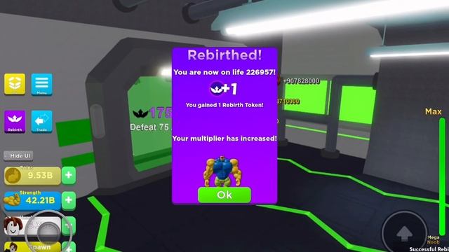 The FASTEST Rebirthing Methods in the Game! | Mega Noob Simulator смотреть онлайн