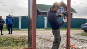 Установка накладного замка ТИТАН на калитку