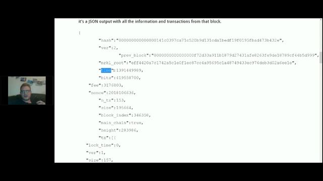 Unpacking a blockchain block in JSON code смотреть онлайн