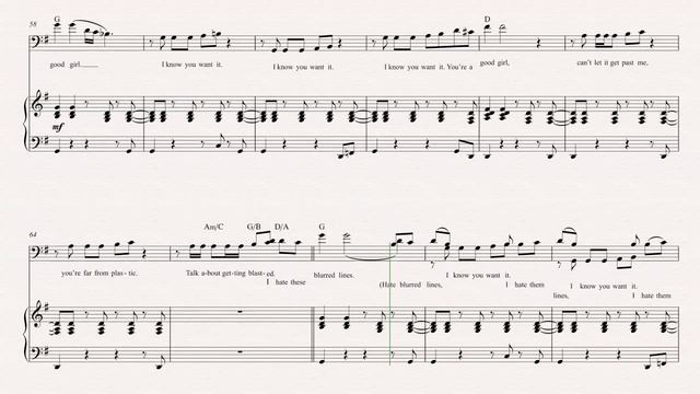 Bassoon - Blurred Lines - Robin Thicke - Sheet Music, Chords, & Vocals смотреть онлайн