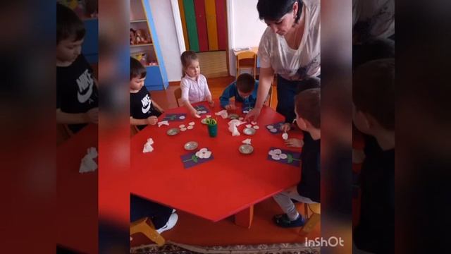 Аппликация в средней группе Открытка маме смотреть онлайн