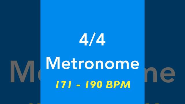 180 BPM Metronome | 4/4 смотреть онлайн