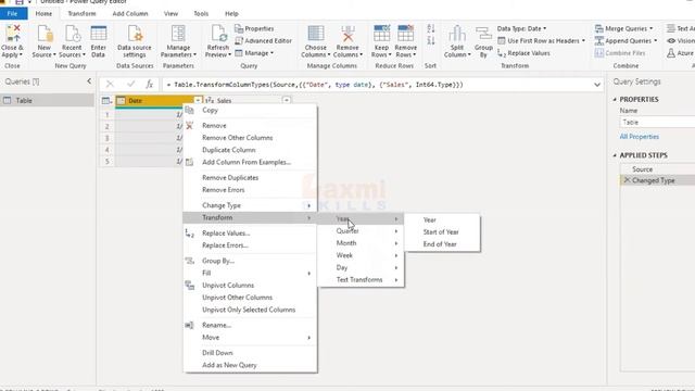 Date To Year Transformation In Power BI Query Editor In Telugu смотреть онлайн