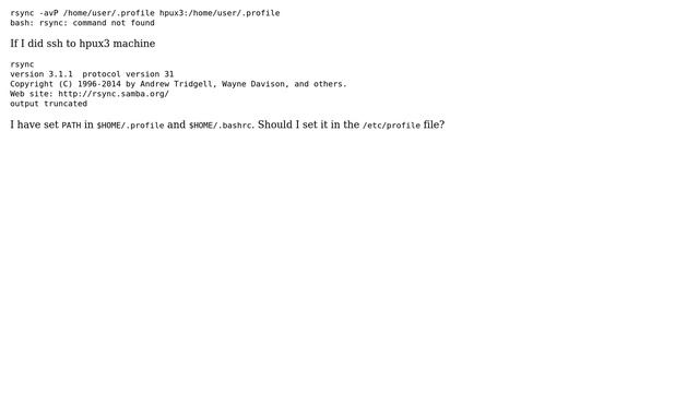 Unix & Linux: Why is rsync not found? смотреть онлайн