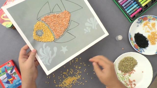 Art and Craft Class-1 | Seeds Pasting: Fish | Kriti Educational Videos смотреть онлайн