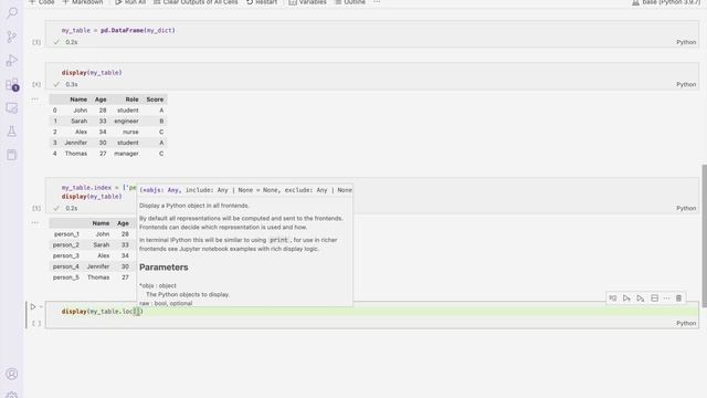 Basics - Using loc vs iloc in a Pandas Dataframe смотреть онлайн