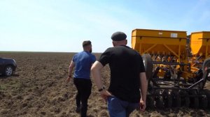 Сеялка СКП 2,1 Д в работе