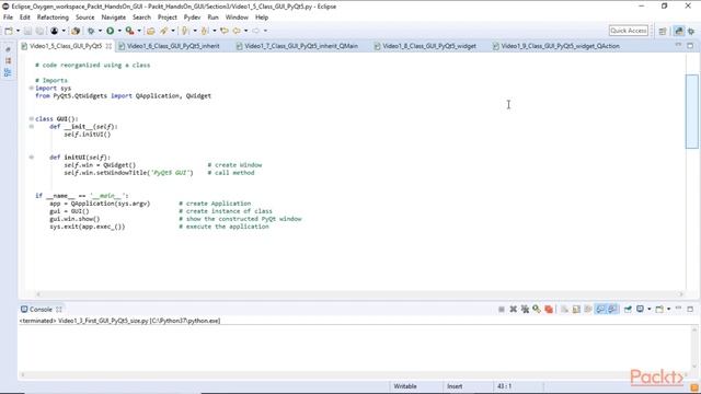 video3 1 Creating Our First GUI with PyQt5 смотреть онлайн