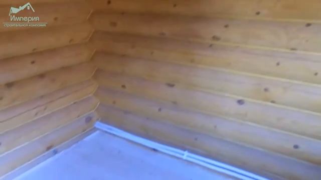 Баня из бревна 62 м2 в д. Иваньково - Внутренняя отделка смотреть онлайн