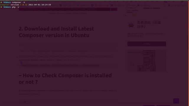 Create Laravel 8 project via composer under ubuntu | Composer | PHP8 | UBUNTU | 2021 : PART 1 смотреть онлайн