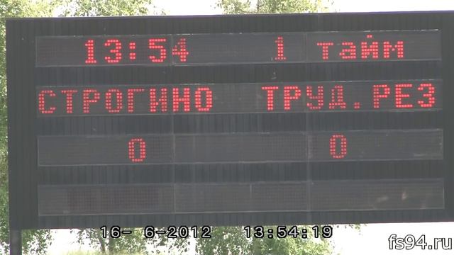16 июня 2012 г. Строгино - Трудовые резервы 1997 г.р. смотреть онлайн