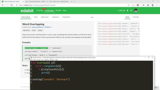 Word Overlapping | Python Coding Challenge #9 смотреть онлайн