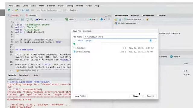 Lesson 24 Using R Markdown in RStudio смотреть онлайн