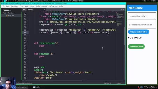 Flet Tutorial - Find Route Direction Two Places смотреть онлайн
