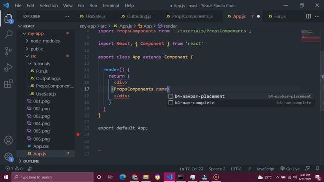 React Props Example program | Working with Props | React Turial in hindi props example proram смотреть онлайн