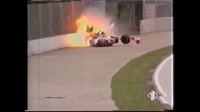 Michele Alboreto Imola Crash VERY RARE (Imola 1991 Tamburello)